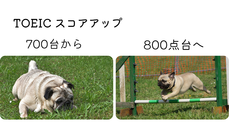 TOEICスコアアップ700→800点台へ